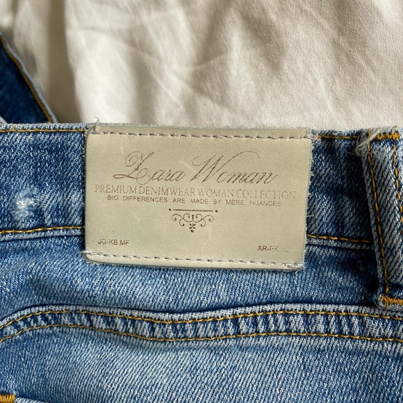 Vintage Zara mid rise distressed jeans size 2 - Picture 6 of 7